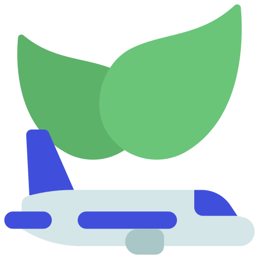 vliegtuig Juicy Fish Flat icoon