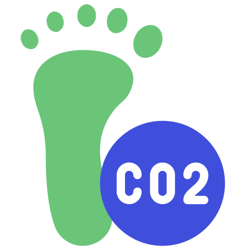 Carbon footprint Juicy Fish Flat icon