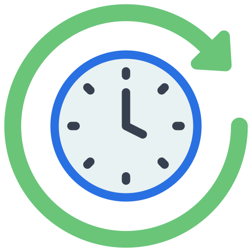reloj circular Juicy Fish Flat icono