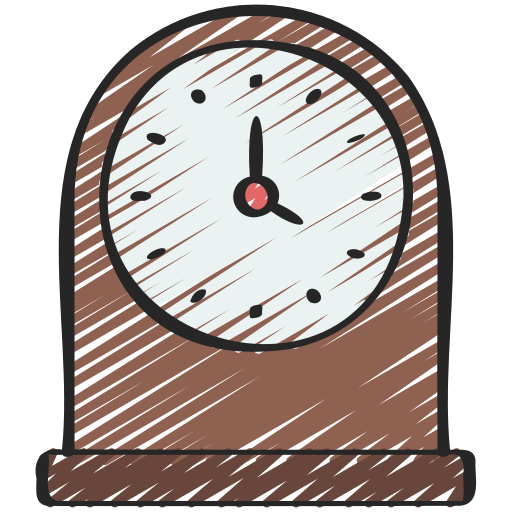 zegar stołowy Juicy Fish Sketchy ikona