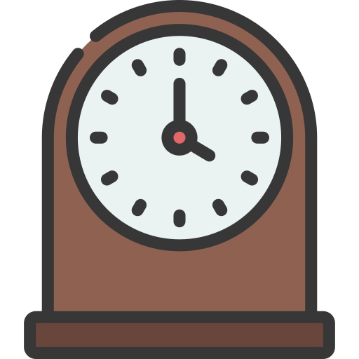 Table clock Juicy Fish Soft-fill icon