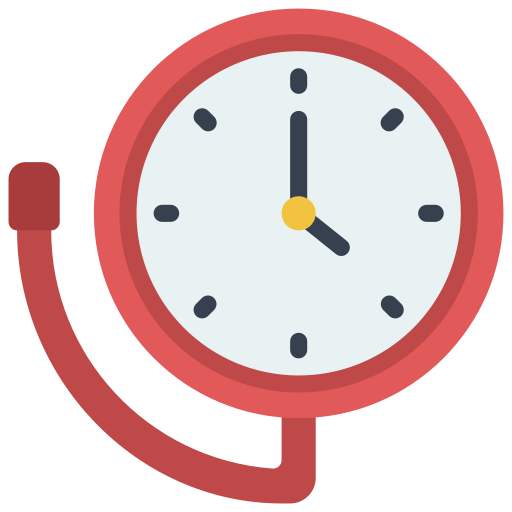 Alarm clock Juicy Fish Flat icon