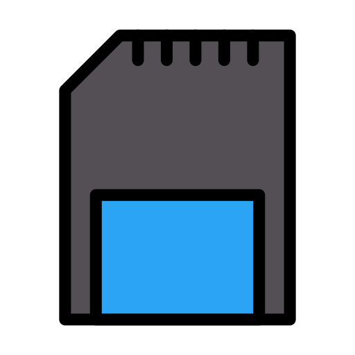 tarjeta de memoria Vector Stall Lineal Color icono