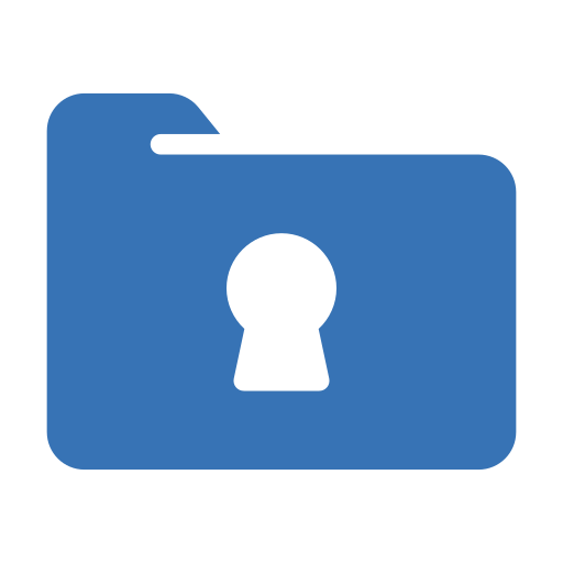 Secure folder Generic Blue icon