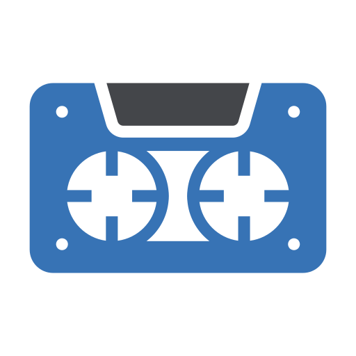 カセットテープ Generic Blue icon
