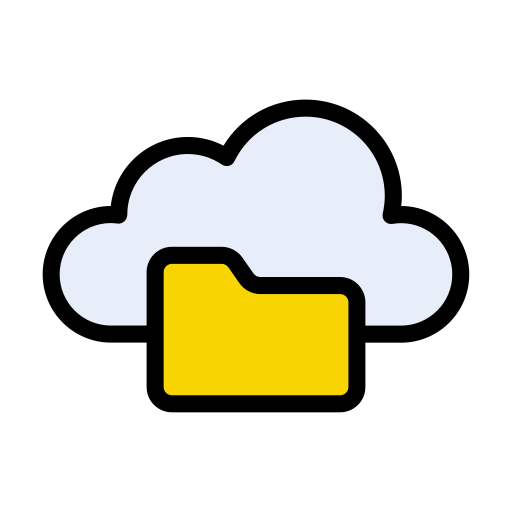 cloud-ordner Vector Stall Lineal Color icon