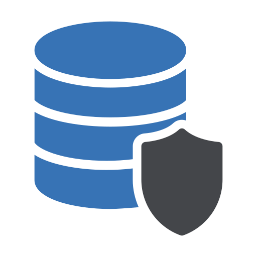 Data protection Generic Blue icon