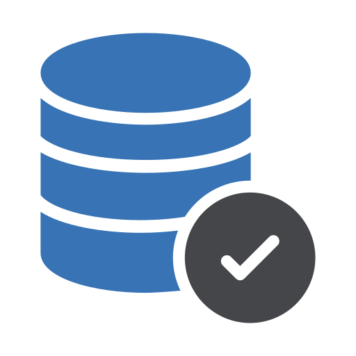 데이터 품질 Generic Blue icon