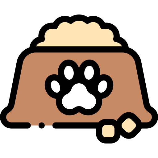 Dog food Detailed Rounded Lineal color icon