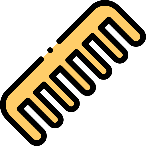 Comb Detailed Rounded Lineal color icon