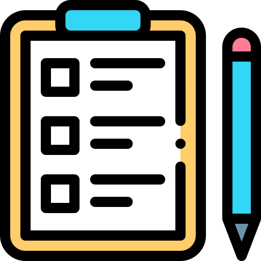 할 일 목록 Detailed Rounded Lineal color icon