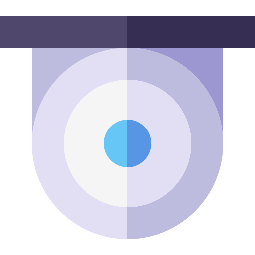 監視カメラ Basic Straight Flat icon