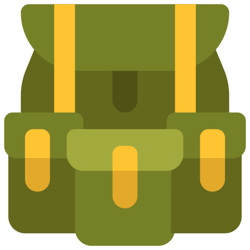 Backpack Juicy Fish Flat icon