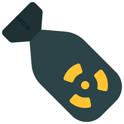 bomba nuclear Juicy Fish Flat icono