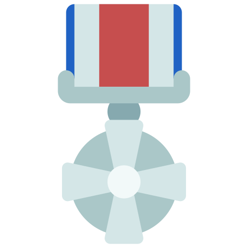 medal Juicy Fish Flat ikona