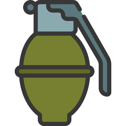 Hand grenade Juicy Fish Soft-fill icon