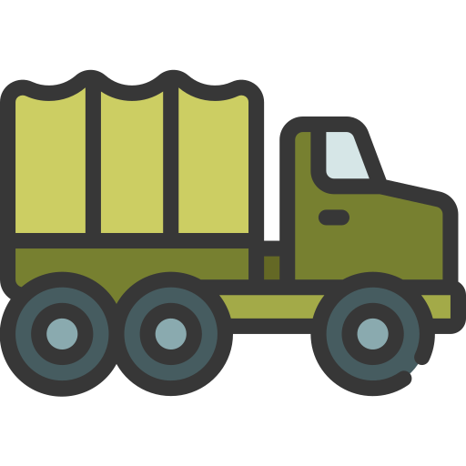 Военный грузовик Juicy Fish Soft-fill иконка