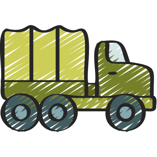 Military truck Juicy Fish Sketchy icon