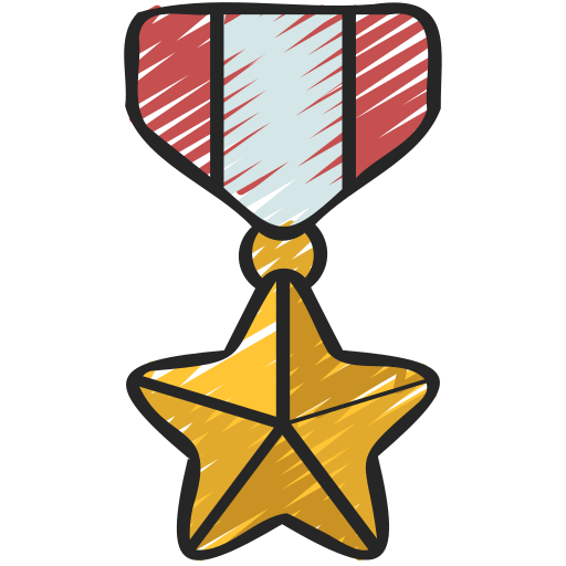 médaille étoile Juicy Fish Sketchy Icône