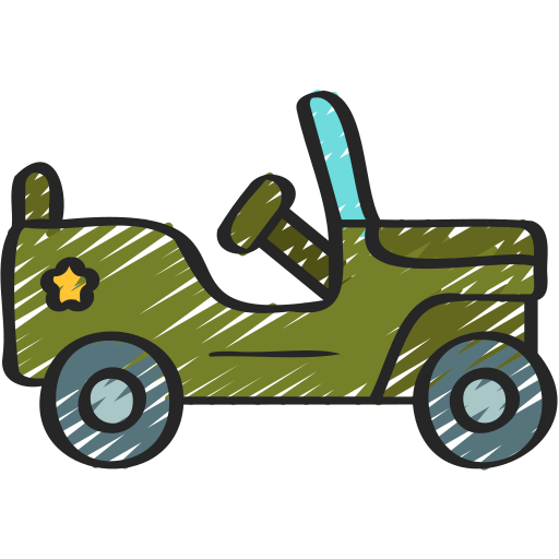 jeep militaire Juicy Fish Sketchy Icône