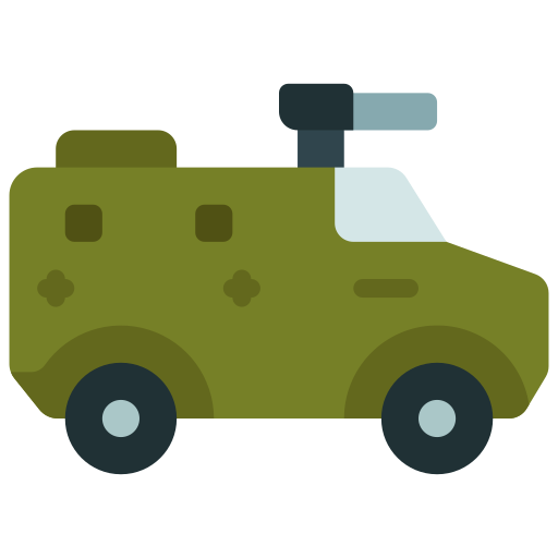Armoured van Juicy Fish Flat icon