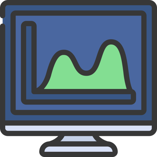 Wave chart Juicy Fish Soft-fill icon