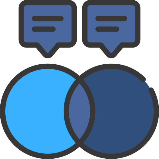 diagramma di venn Juicy Fish Soft-fill icona