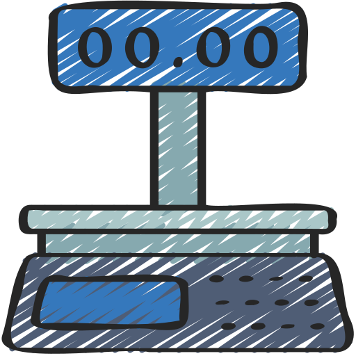 Weighing scale Juicy Fish Sketchy icon