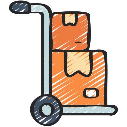 Trolley cart Juicy Fish Sketchy icon