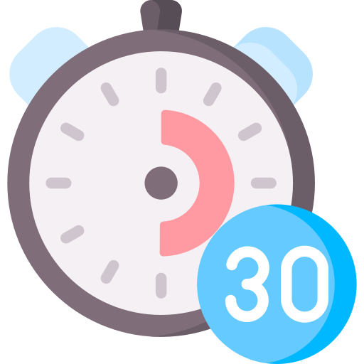 30 minutos Special Flat icono