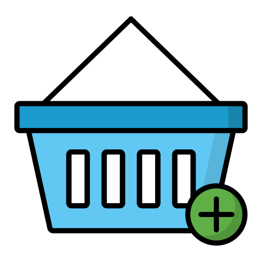 Add to basket Generic Thin Outline Color icon