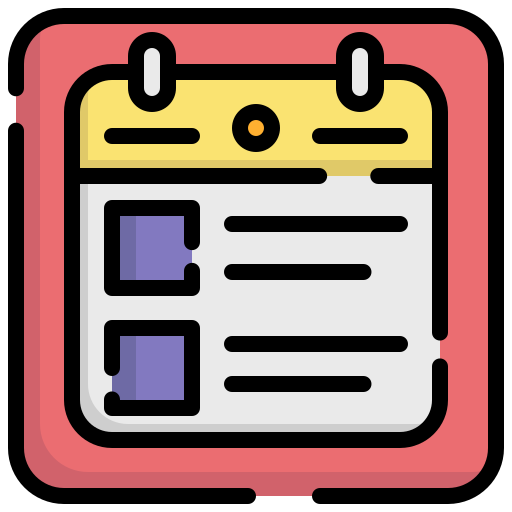 Event Generic Outline Color icon