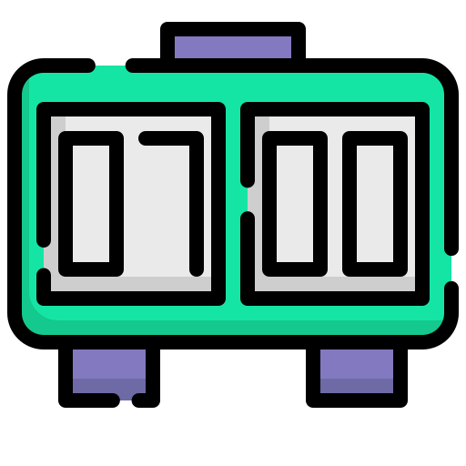디지털 시계 Generic Outline Color icon