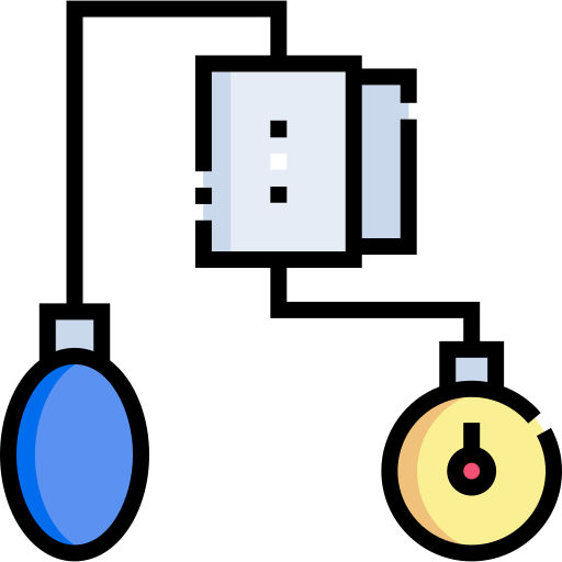 血圧 Detailed Straight Lineal color icon