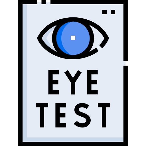 test oczu Detailed Straight Lineal color ikona