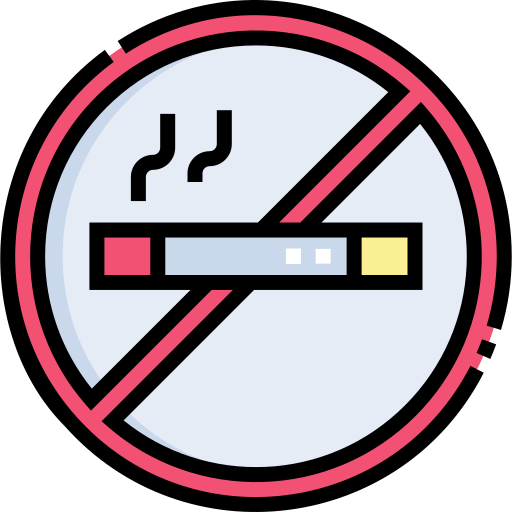 proibido fumar Detailed Straight Lineal color Ícone