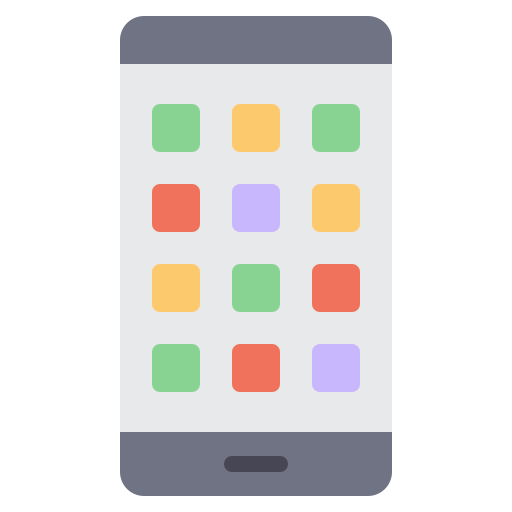applicatie voor de mobiele telefoon Generic Flat icoon