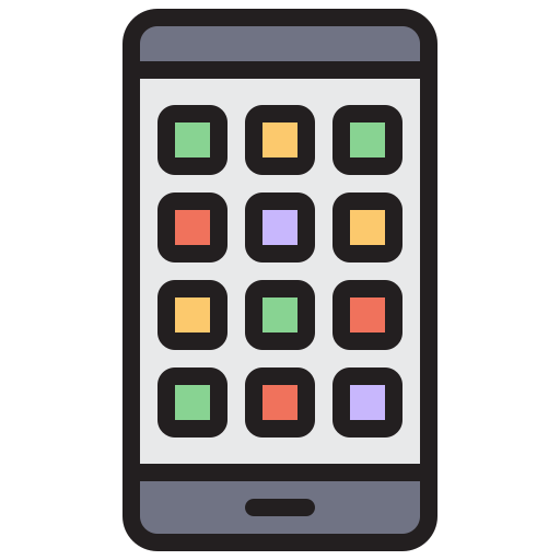 application mobile Generic Outline Color Icône
