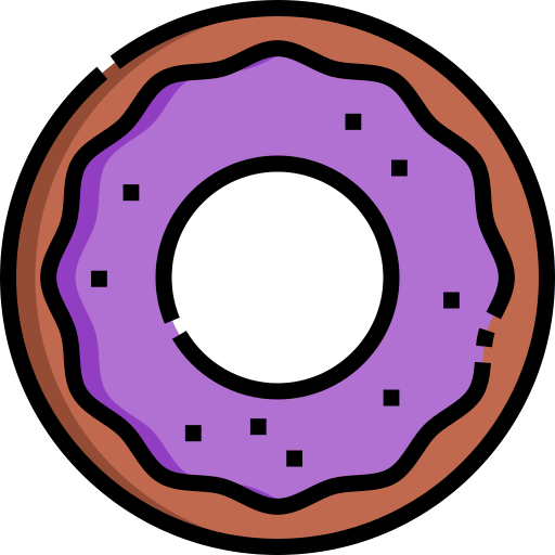 donut Detailed Straight Lineal color Icône