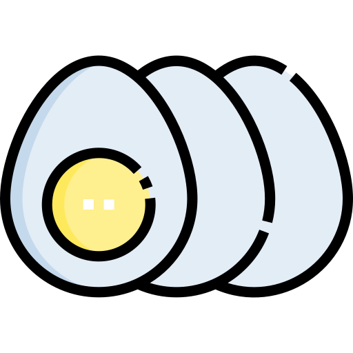 달걀 Detailed Straight Lineal color icon