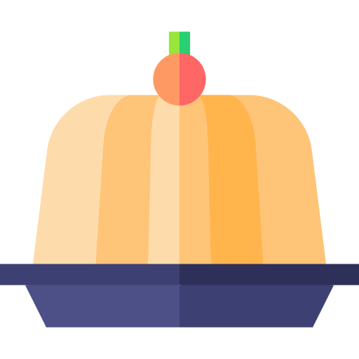 pudding Basic Straight Flat icoon