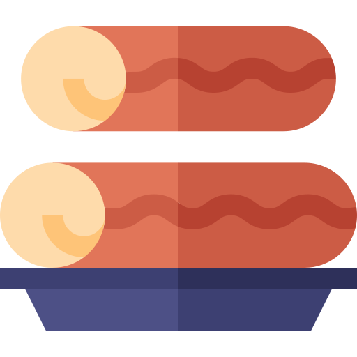 Swiss roll Basic Straight Flat icon