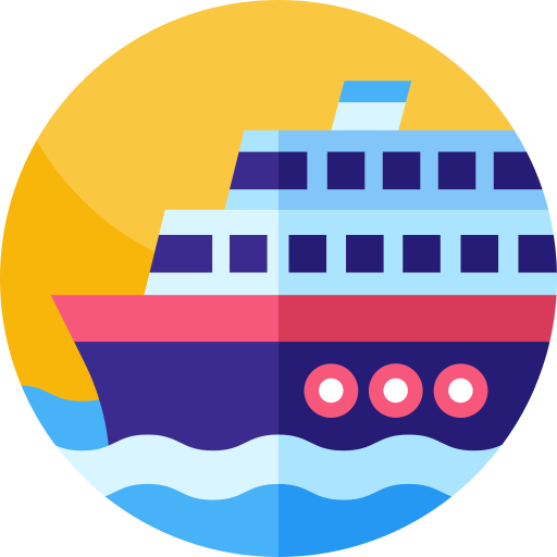 Ferry Geometric Flat Circular Flat icon