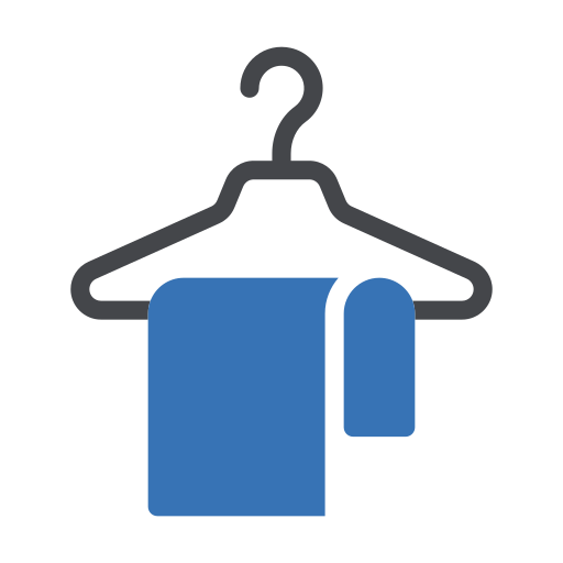 Cloth hanger Generic Blue icon