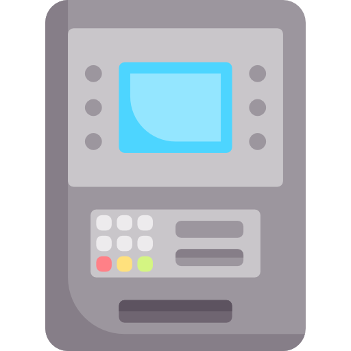 geldautomaat Special Flat icoon