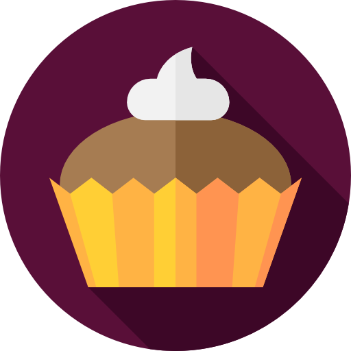 cupcake Flat Circular Flat icona
