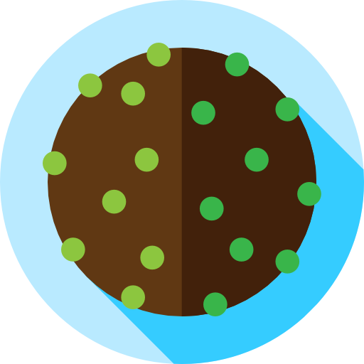 cioccolato Flat Circular Flat icona
