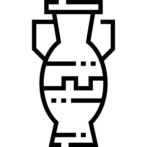 amfora Detailed Straight Lineal ikona
