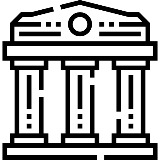 parthénon Detailed Straight Lineal Icône