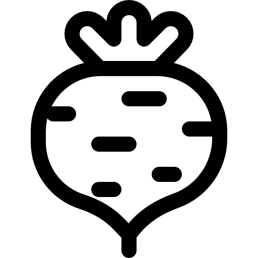 raíz de remolacha Basic Rounded Lineal icono